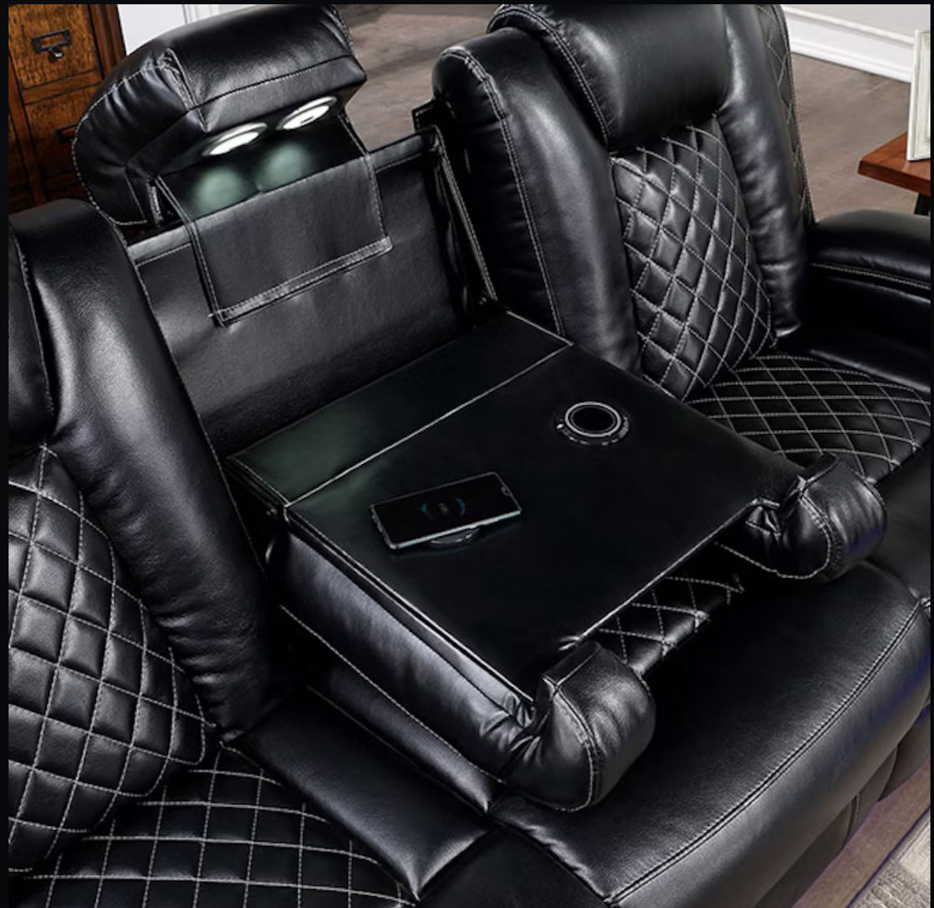 Party Sofa and Loveseat CM6081-PM-2PC