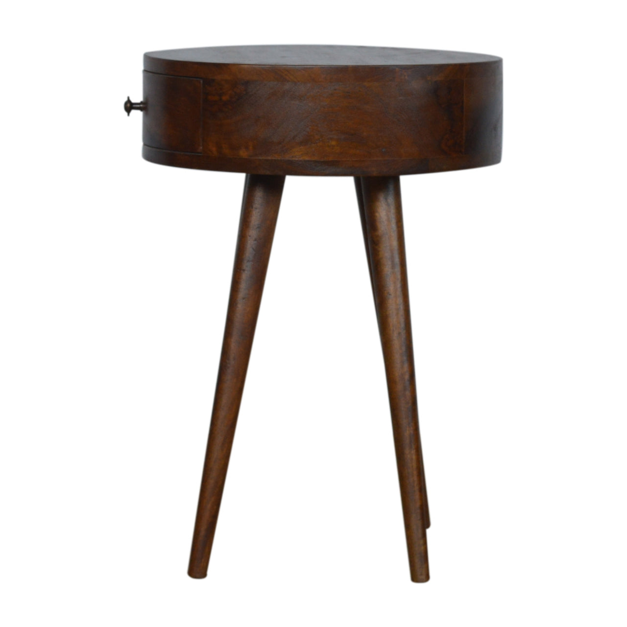 Nordic Chestnut Circular Bedside